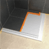 Powerpanel H₂O - Инсталирање на туш во равна положба