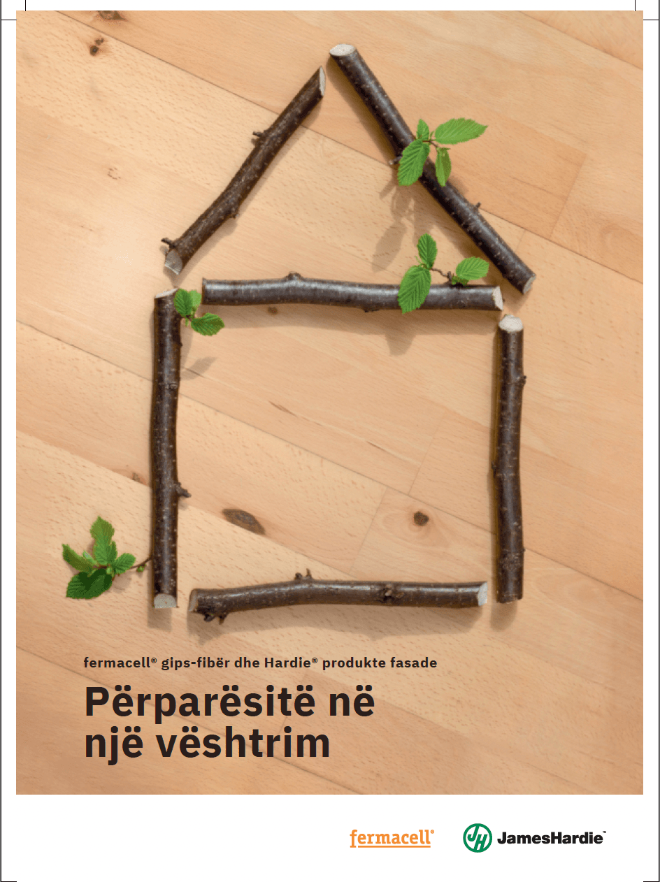 PDF broshurë për sistemet Fermacell dhe James Hardie