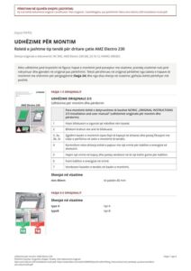 Udhëzime për montim: AMZ Electro 230 (SQ)
