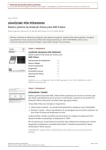 Udhëzime për përdorim: AMZ Z-Wave (SQ)