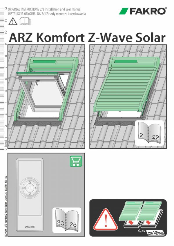 Installation instructions: ARZ Komfort Z-Wave Solar (MULTI)