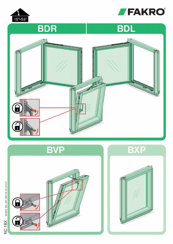 Installation instructions: BDR, BDL, BVP, BXP (MULTI)