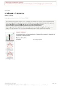 Udhëzime për montim: FGH-V Galeria (SQ)