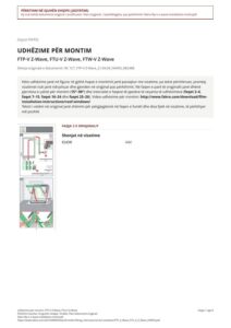 Udhëzime për montim: FTP-V Z-Wave, FTU-V Z-Wave (SQ)