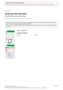 Udhëzime për përdorim: FYP-V proSky (SQ)