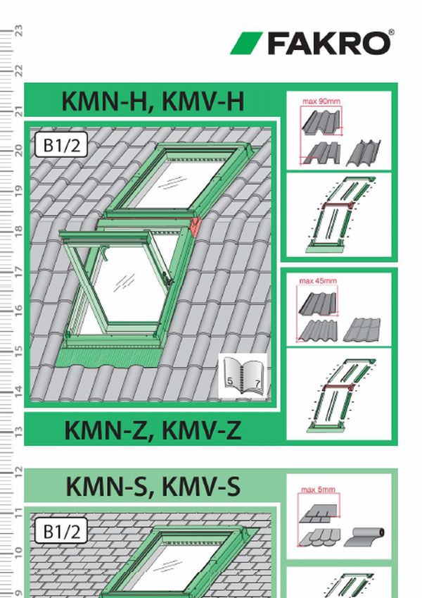 Installation instructions: KMN-H, KMV-Z, KMN-Z, KMN-S, KMV-S (MULTI)
