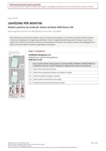 Udhëzime për montim: VMB Electro 230 (SQ)