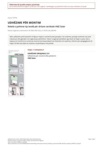 Udhëzime për montim: VMZ Z-Wave Solar (shina të kombinuara) (SQ)