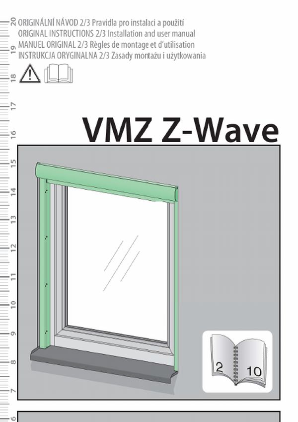 Installation instructions: VMZ Z-Wave (combined guide rails) (MULTI)